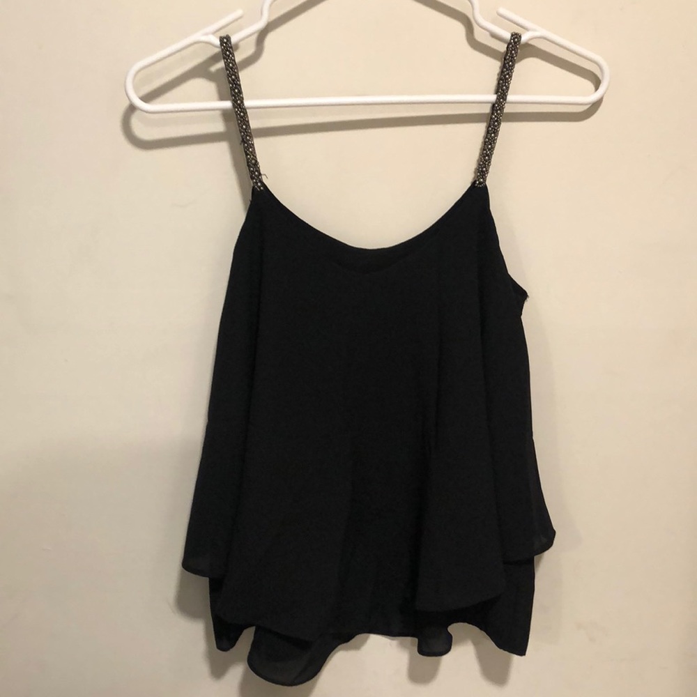 Black flowy top - Picture 1 of 7